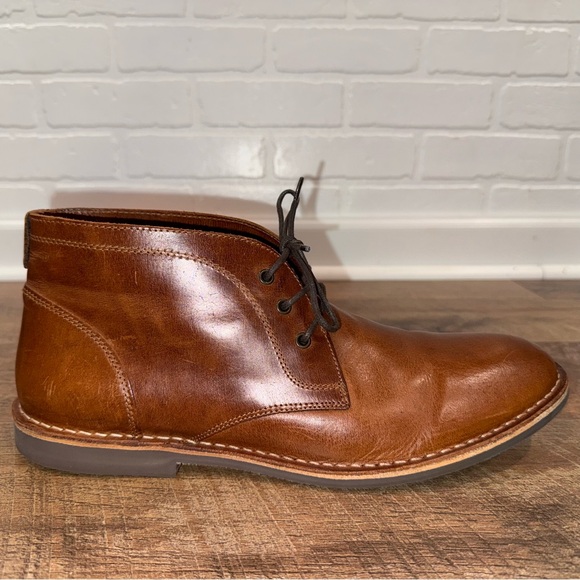 Men’s Crown Vintage Casper Chukka Cognac Lace-Up Dress Boots